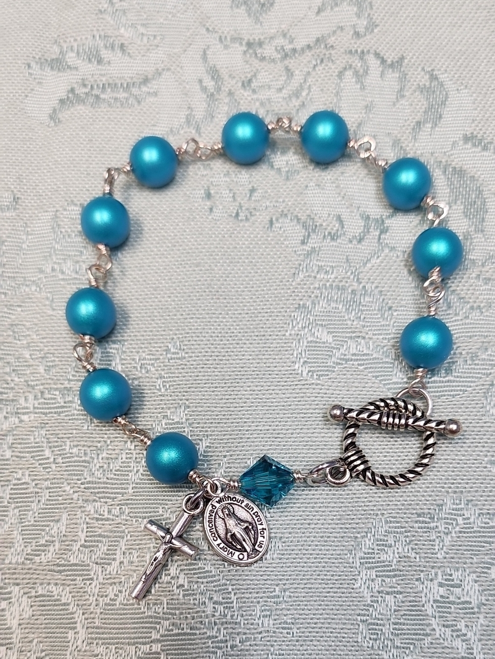 Pearl Rosary Bracelet!